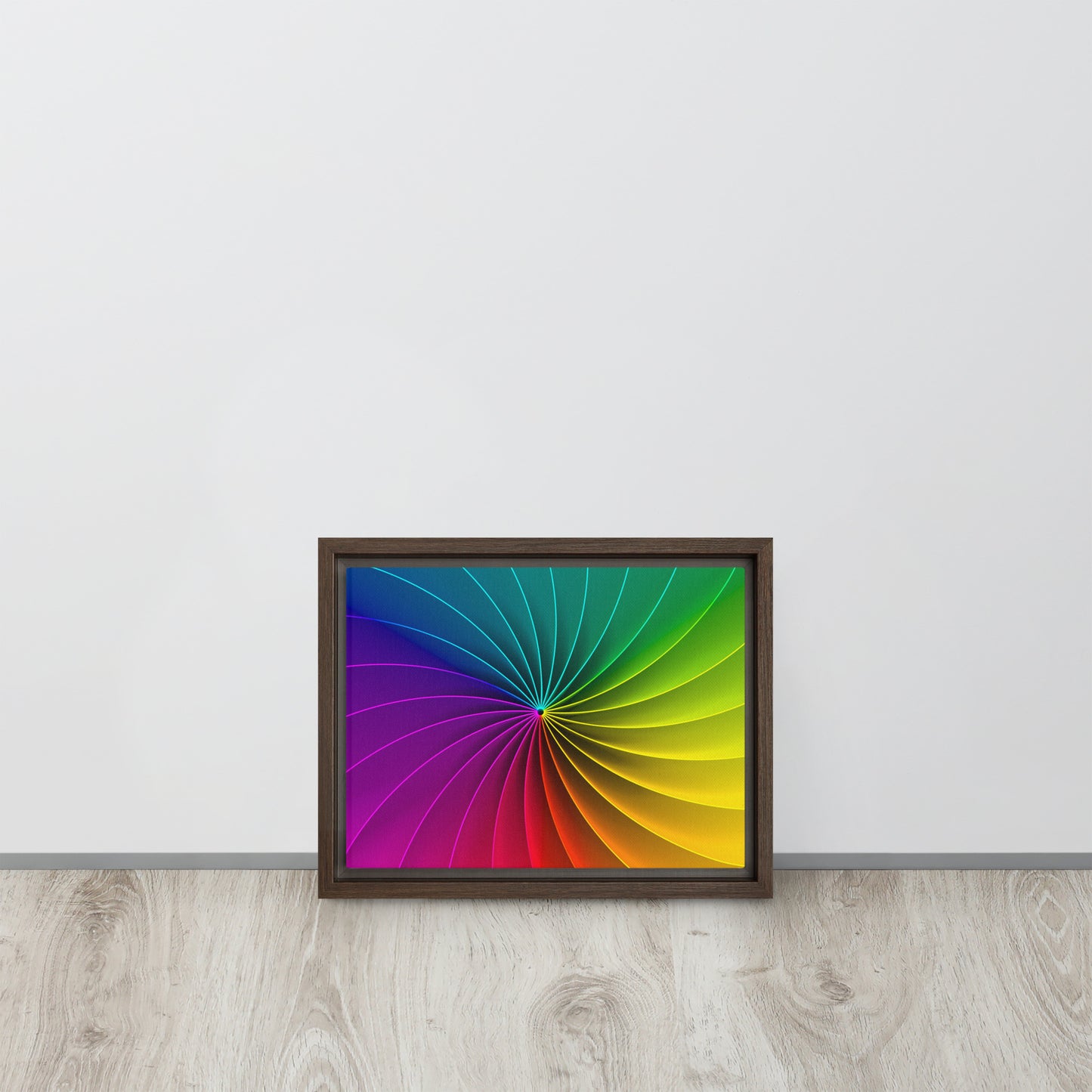 Colour Wheel. Framed canvas