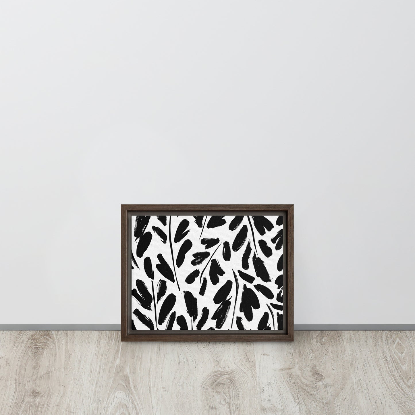 Black & White. Framed canvas