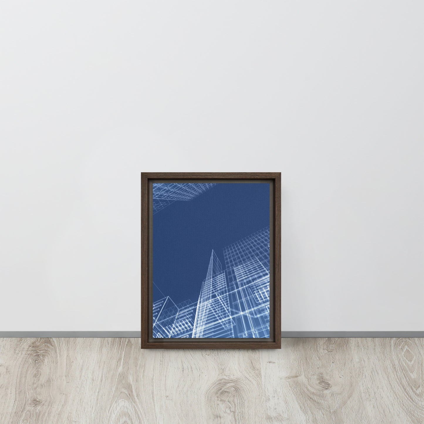 Architected. Framed canvas