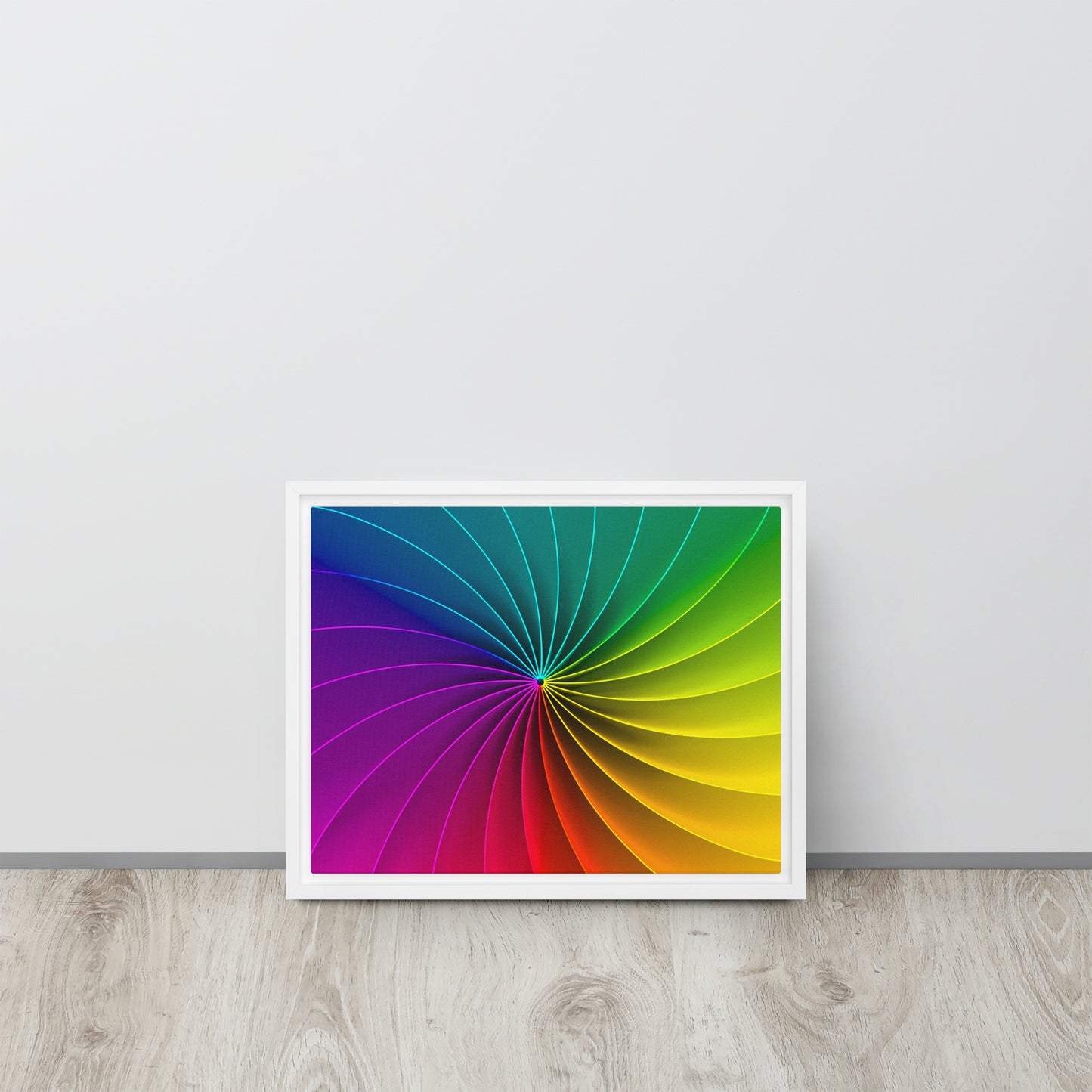 Colour Wheel. Framed canvas