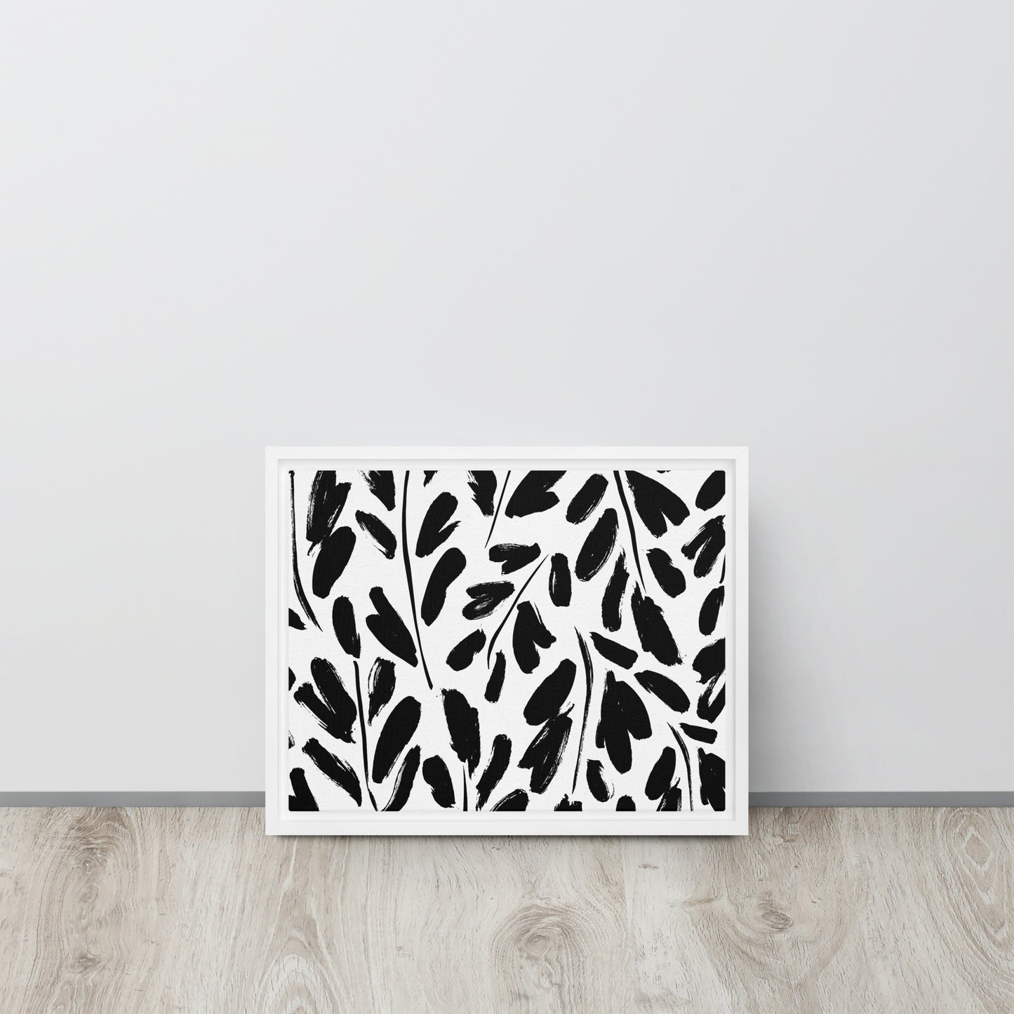 Black & White. Framed canvas