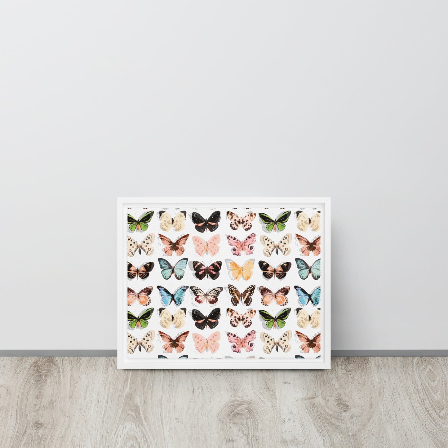 Butterfly. Framed canvas