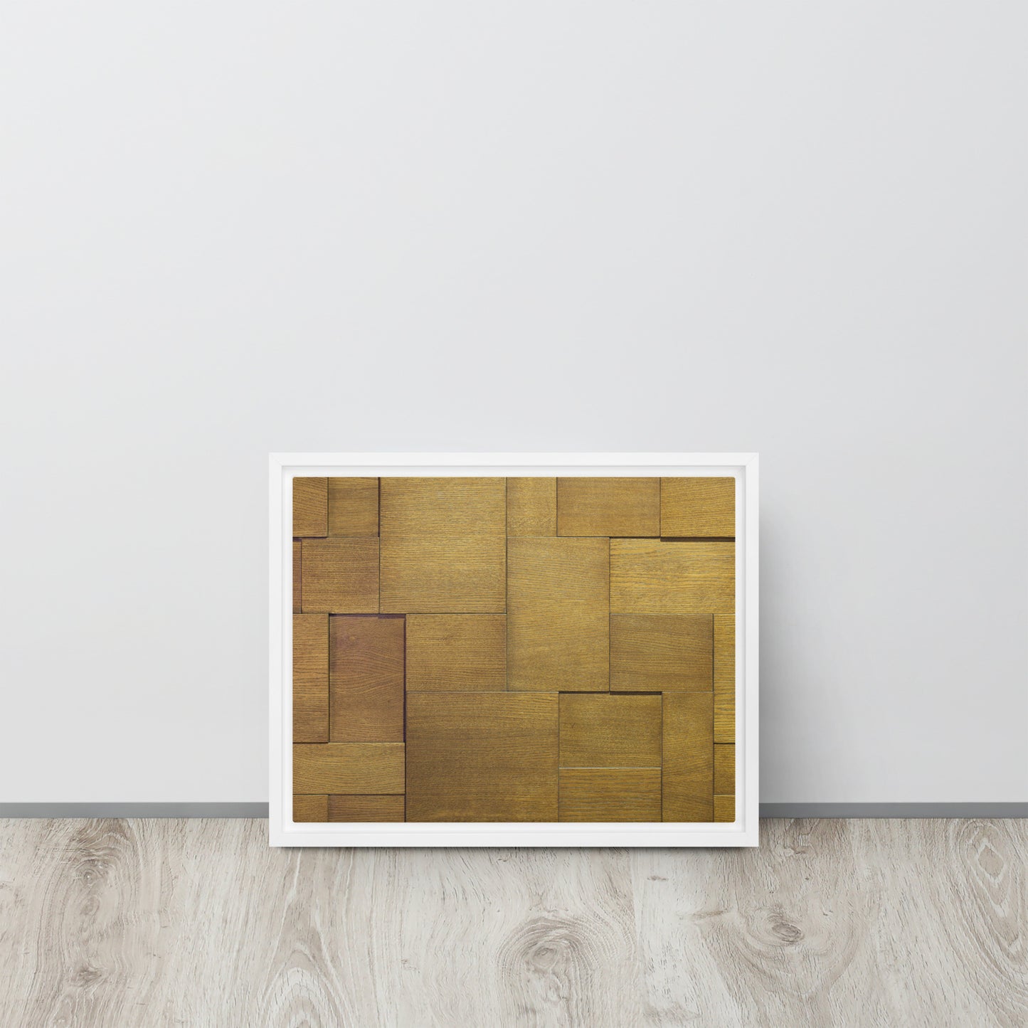 Modern Wood. Framed canvas