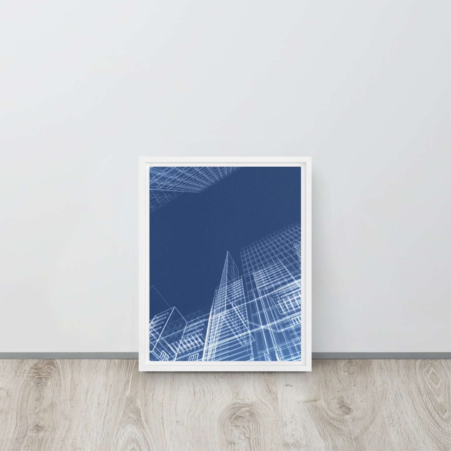 Architected. Framed canvas