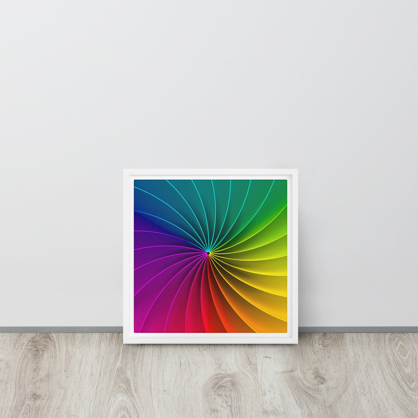 Colour Wheel. Framed canvas