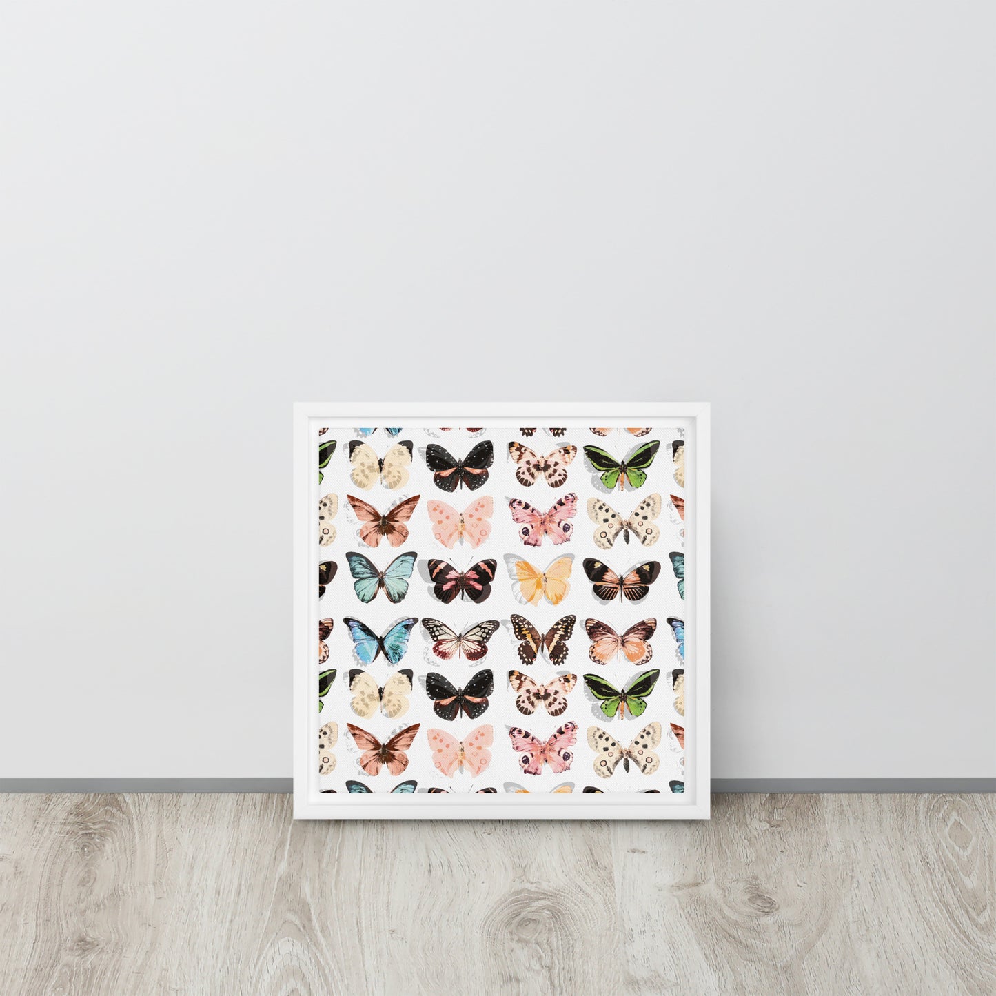 Butterfly. Framed canvas