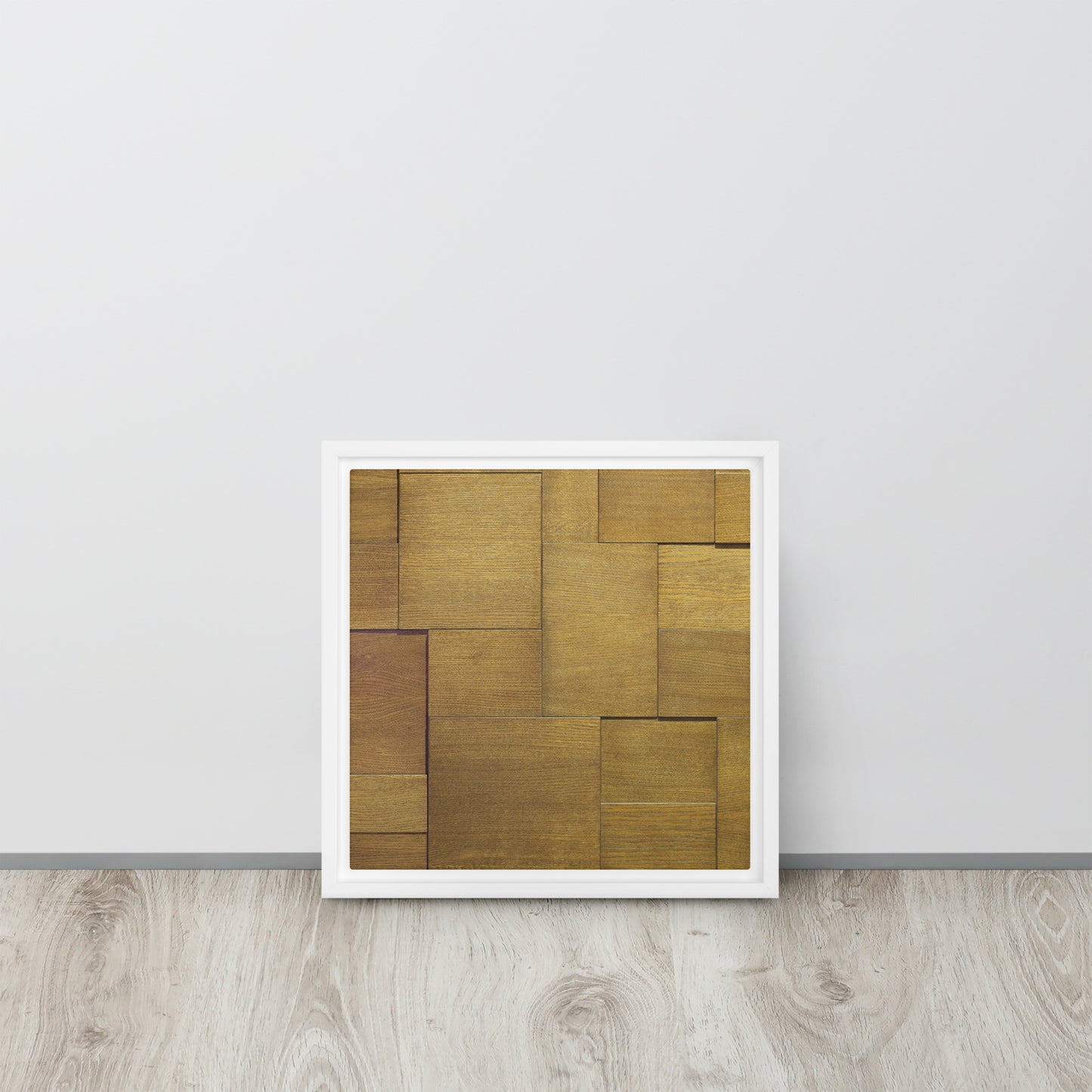 Modern Wood. Framed canvas