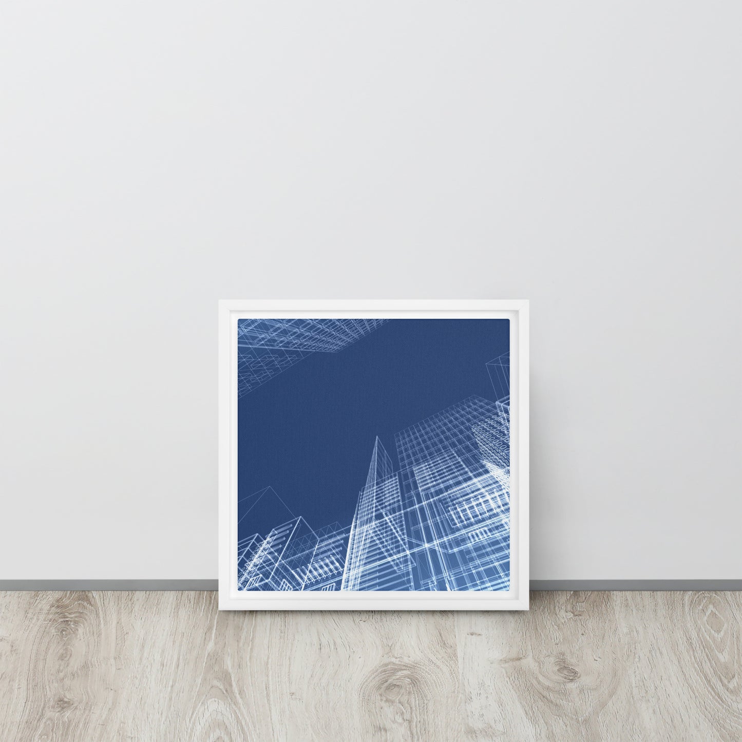 Architected. Framed canvas