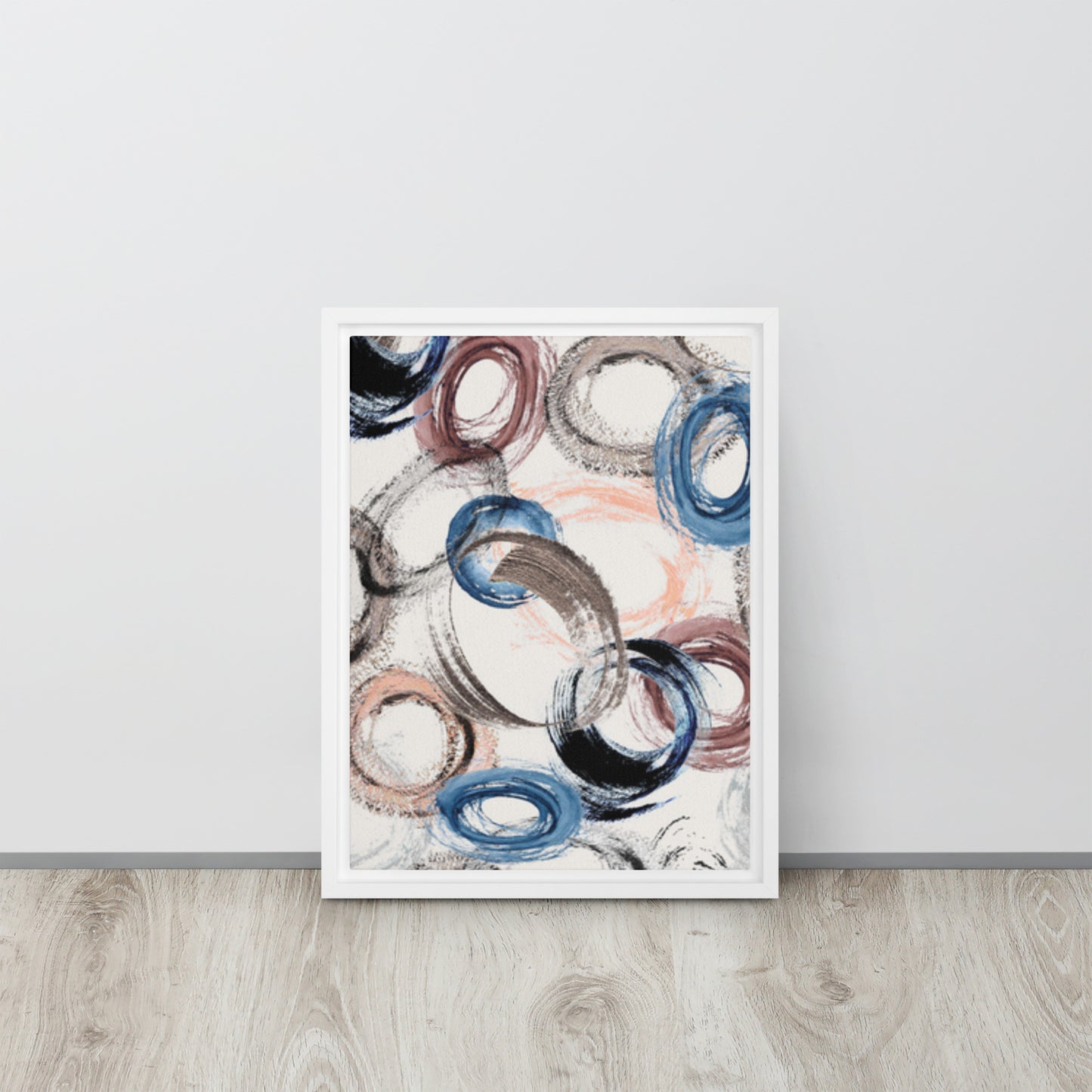 CIRCLES. Framed canvas