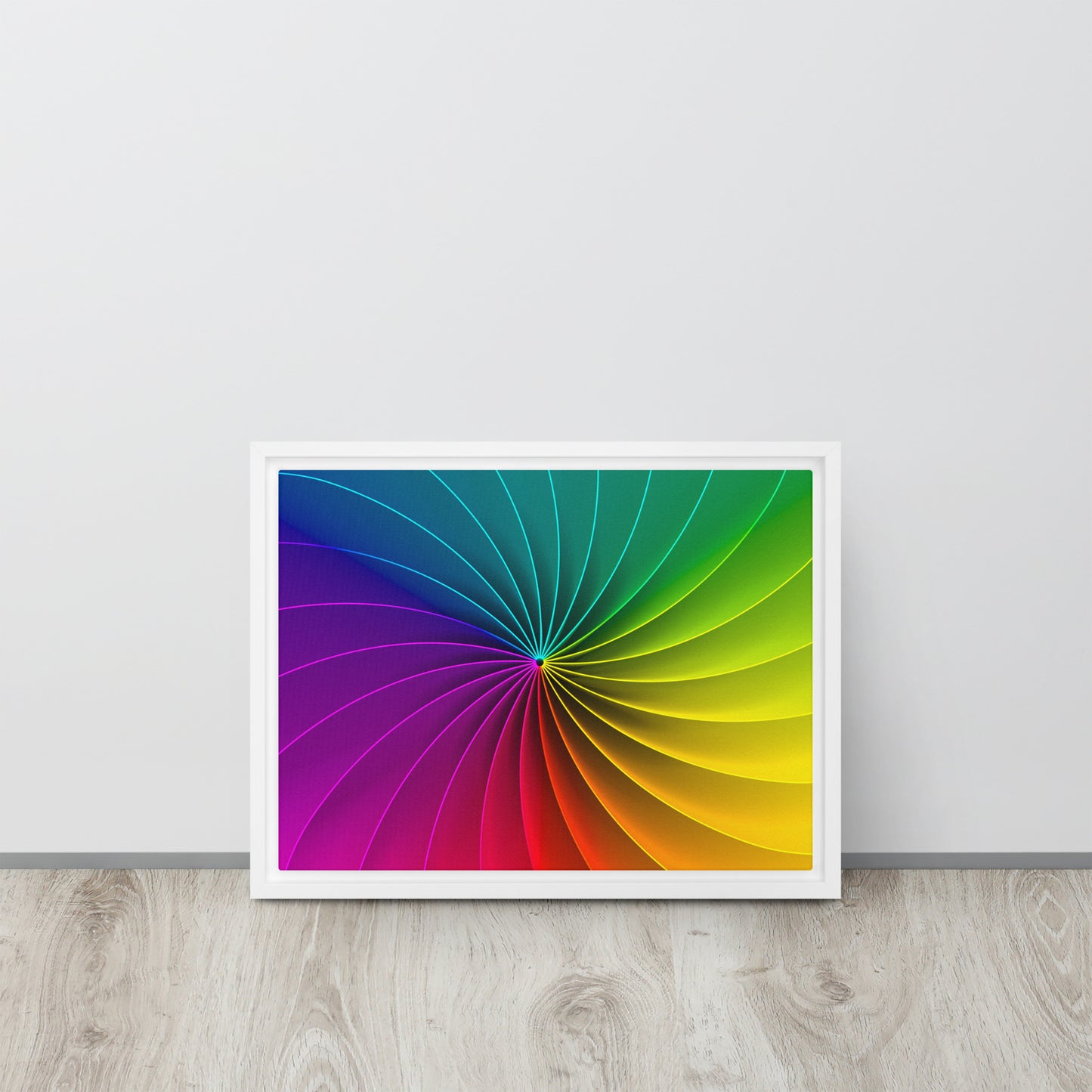 Colour Wheel. Framed canvas