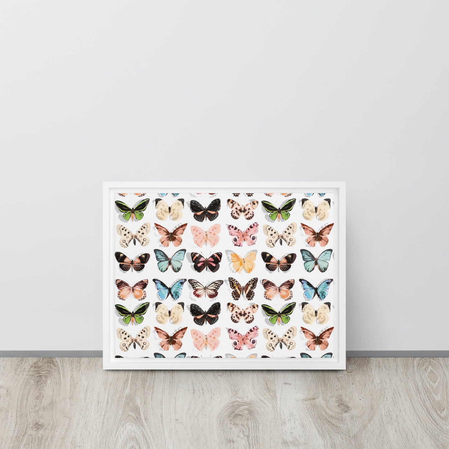 Butterfly. Framed canvas