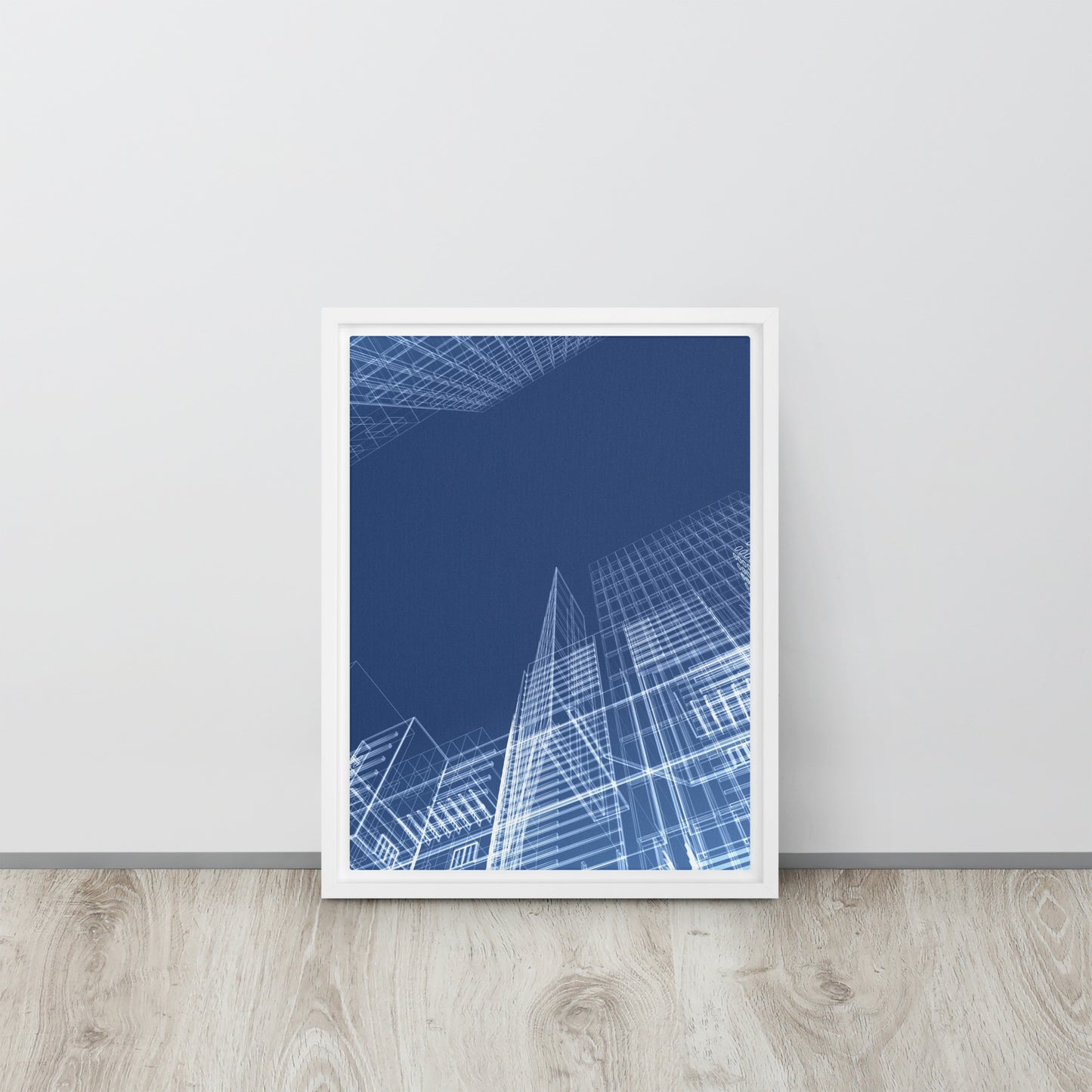 Architected. Framed canvas