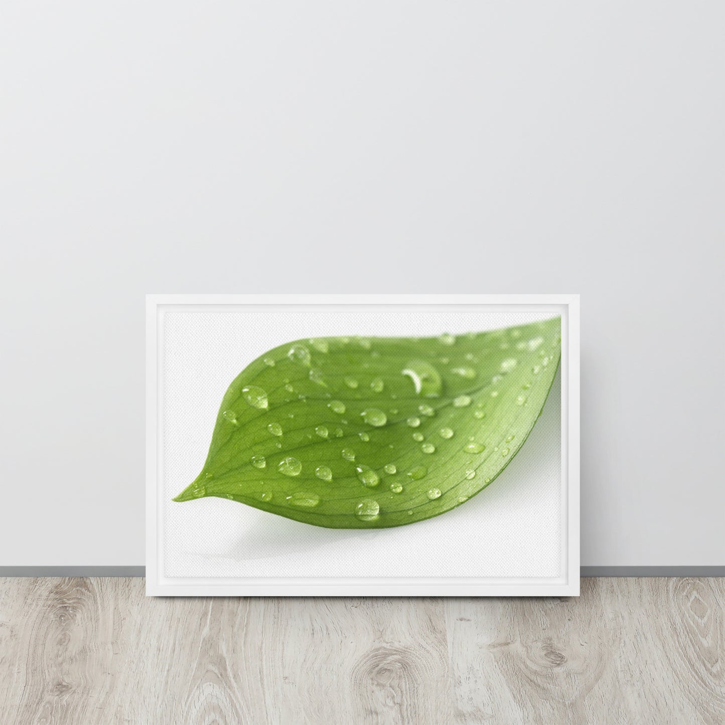 LEAF. Framed canvas