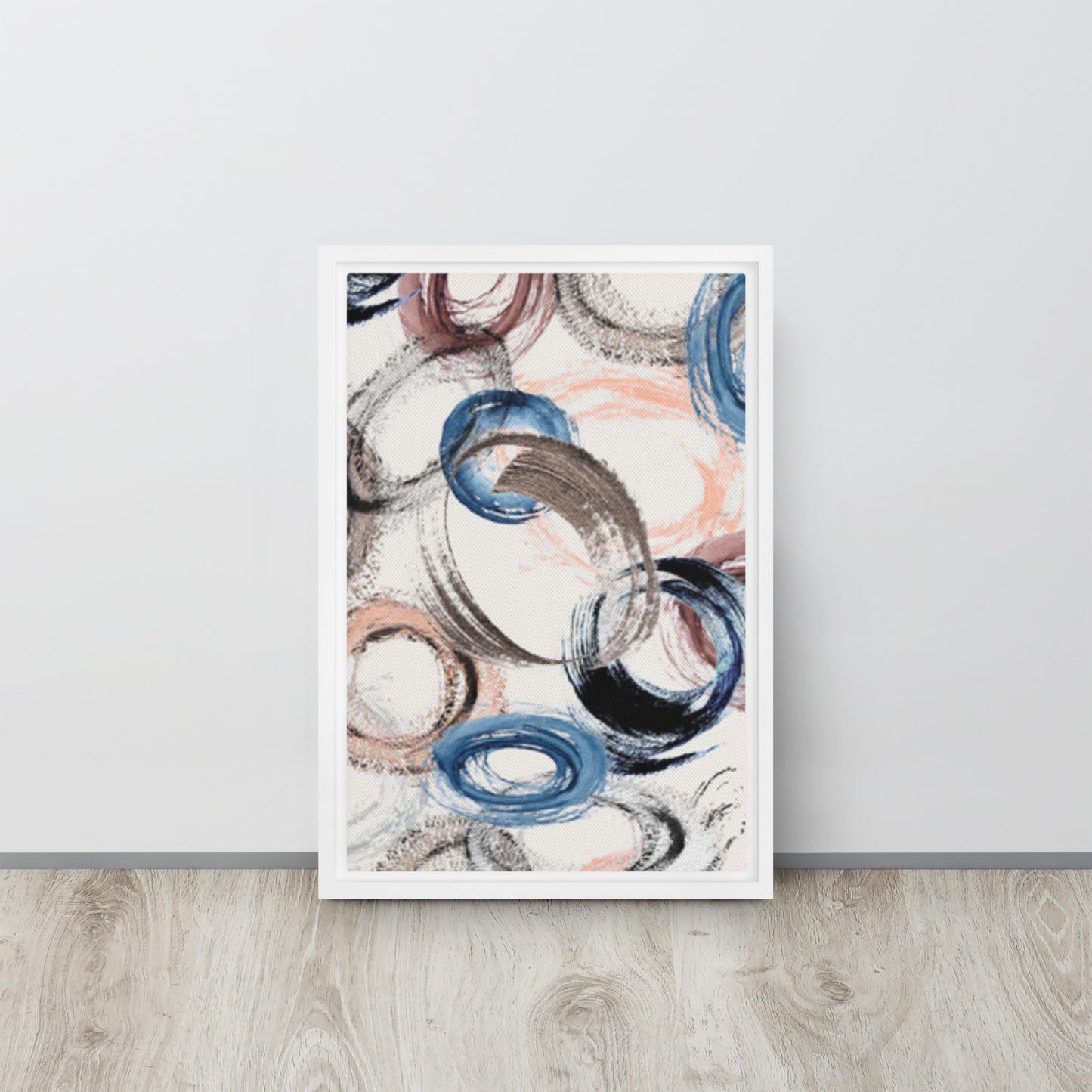 CIRCLES. Framed canvas