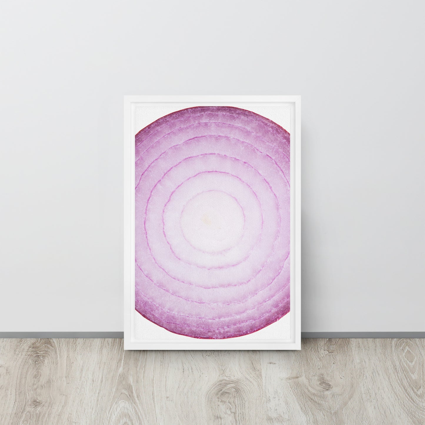 ONION. Framed canvas