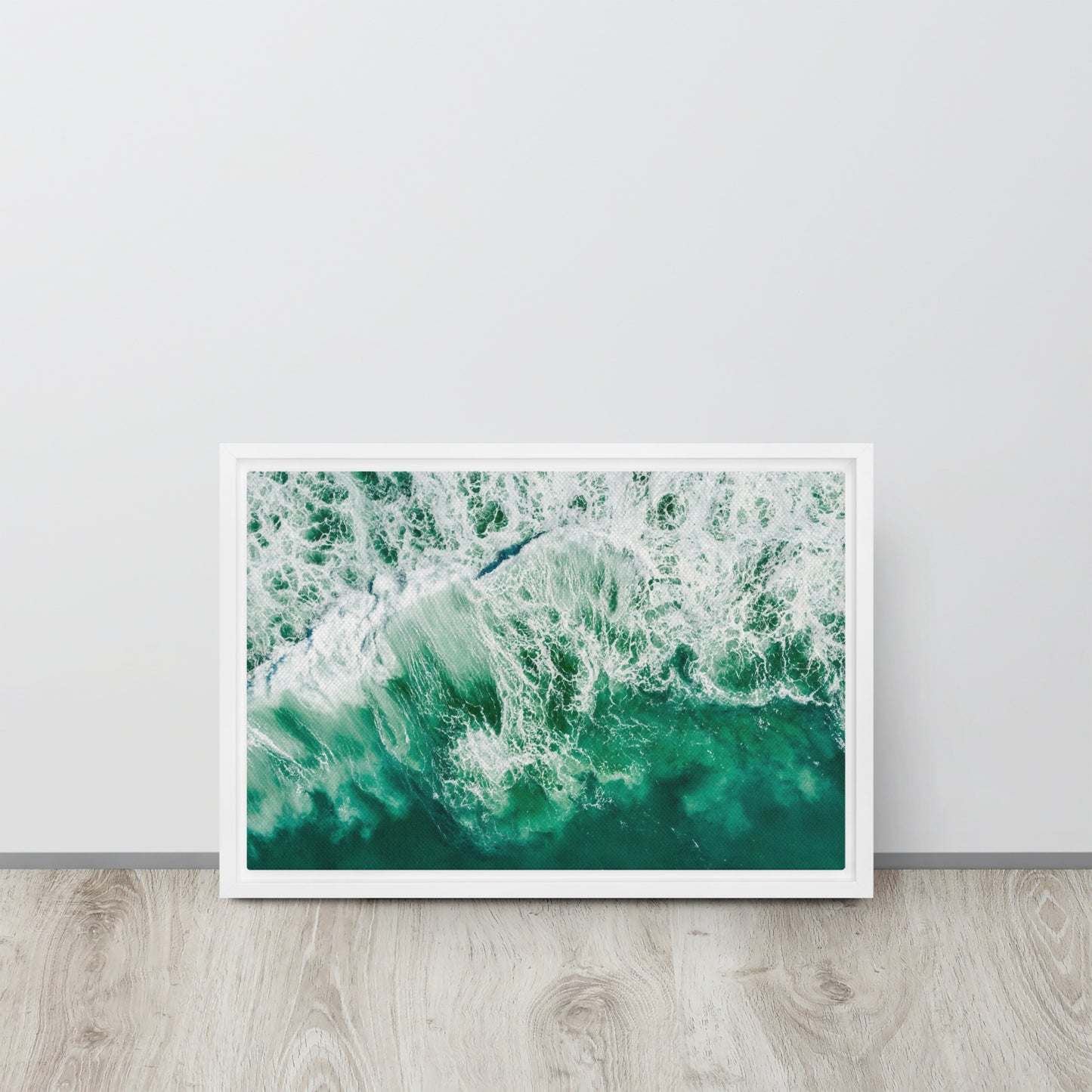 Ocean Waves. Framed canvas