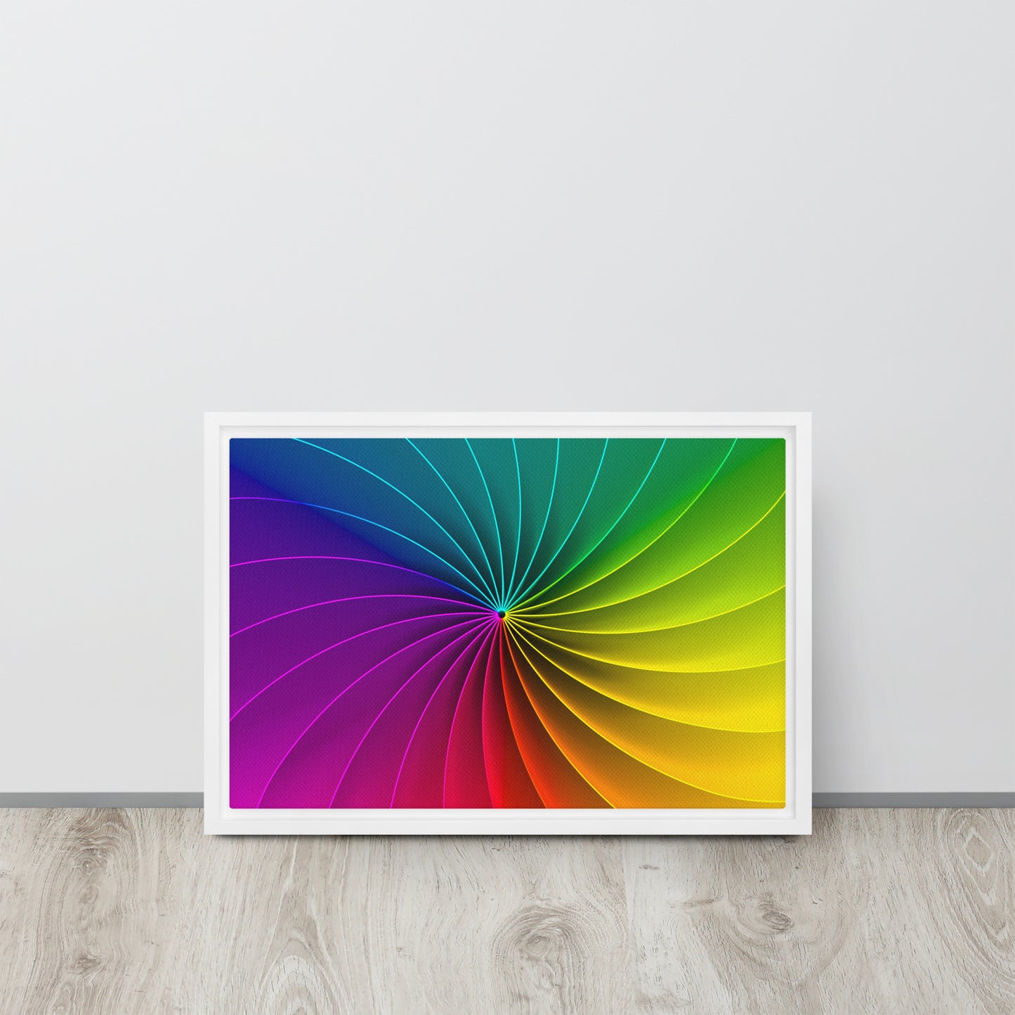 Colour Wheel. Framed canvas