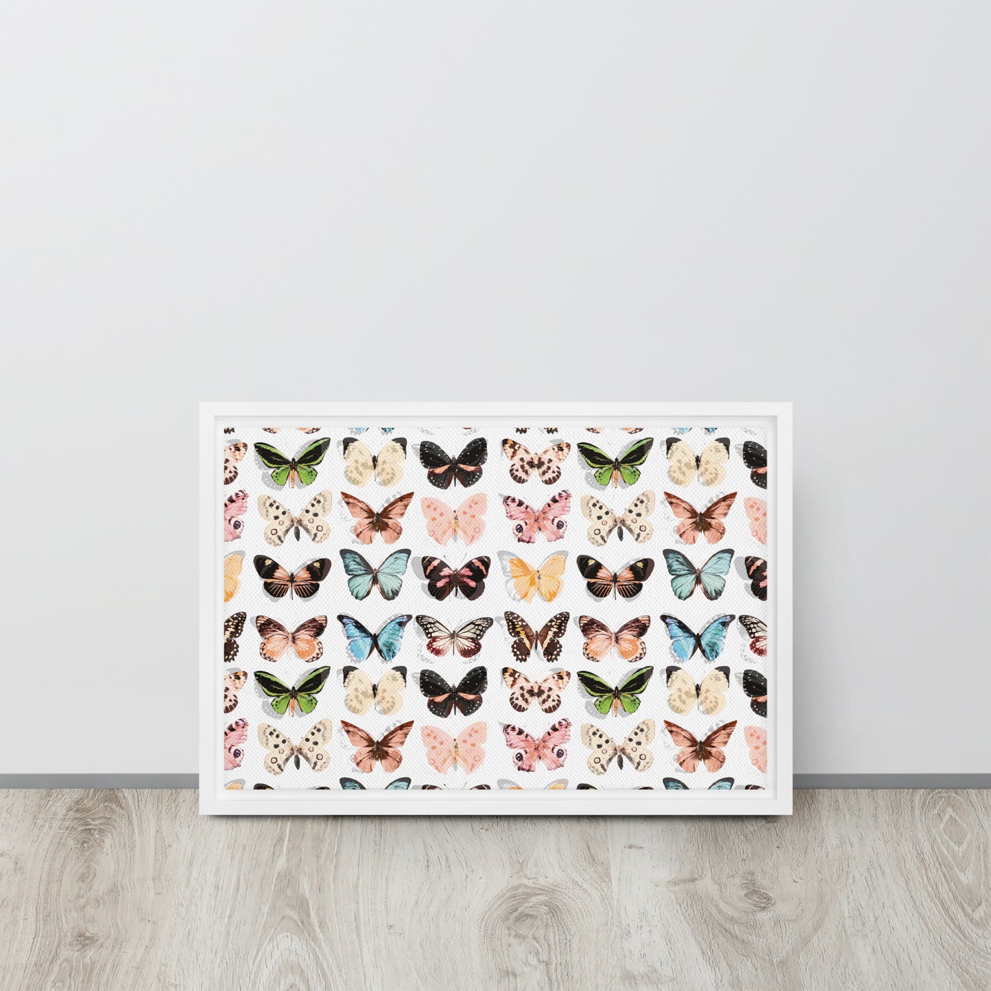 Butterfly. Framed canvas