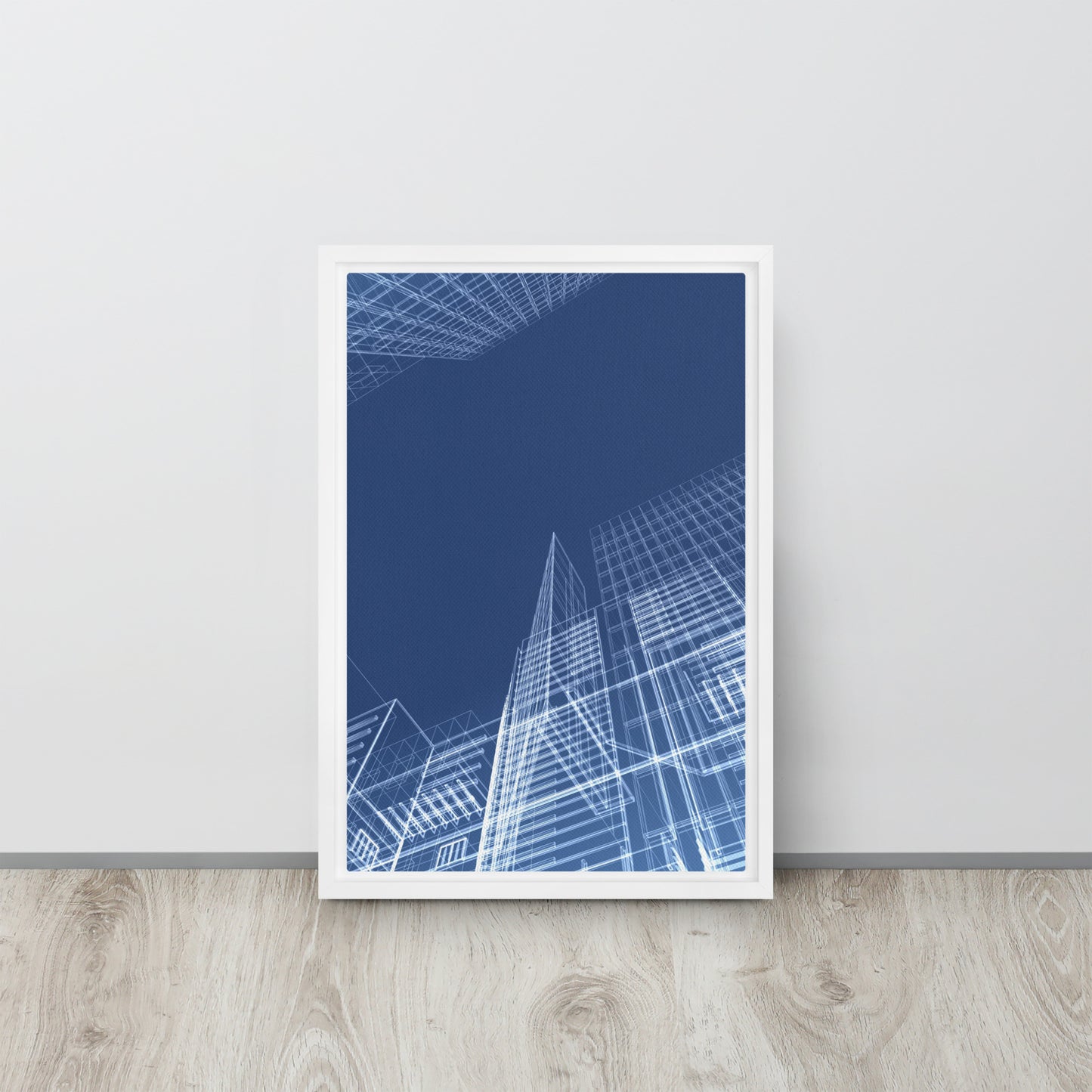 Architected. Framed canvas