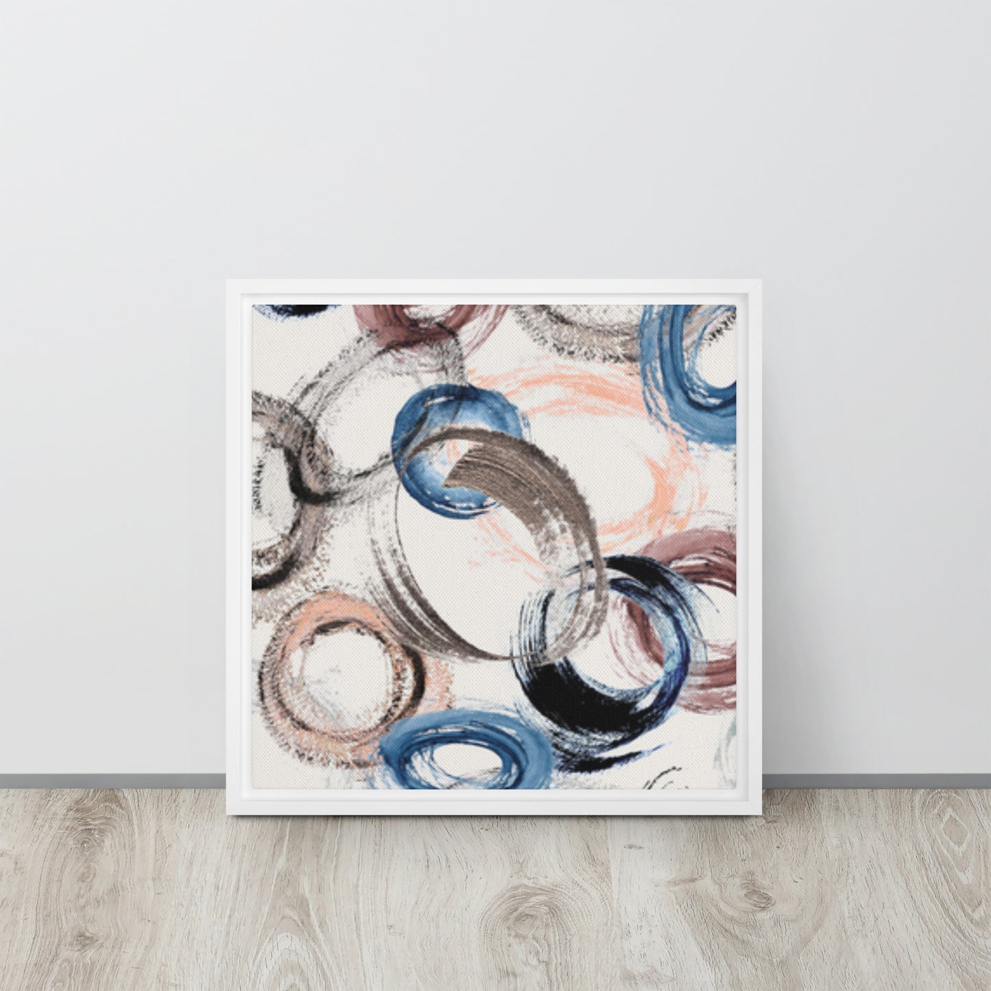 CIRCLES. Framed canvas