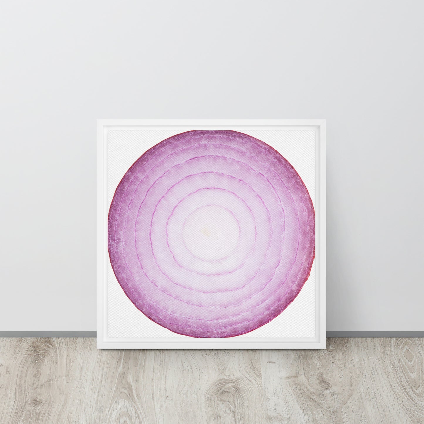 ONION. Framed canvas