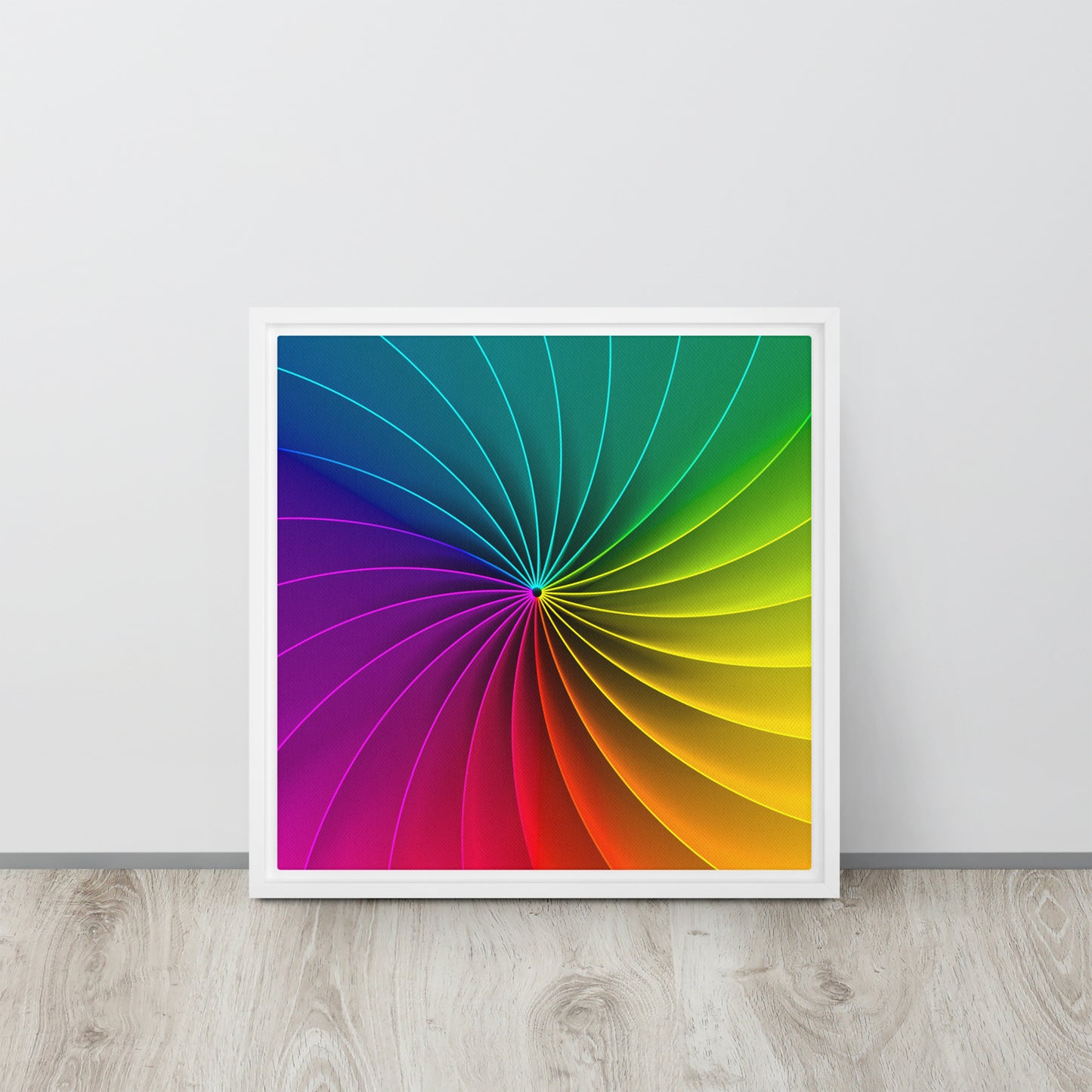 Colour Wheel. Framed canvas