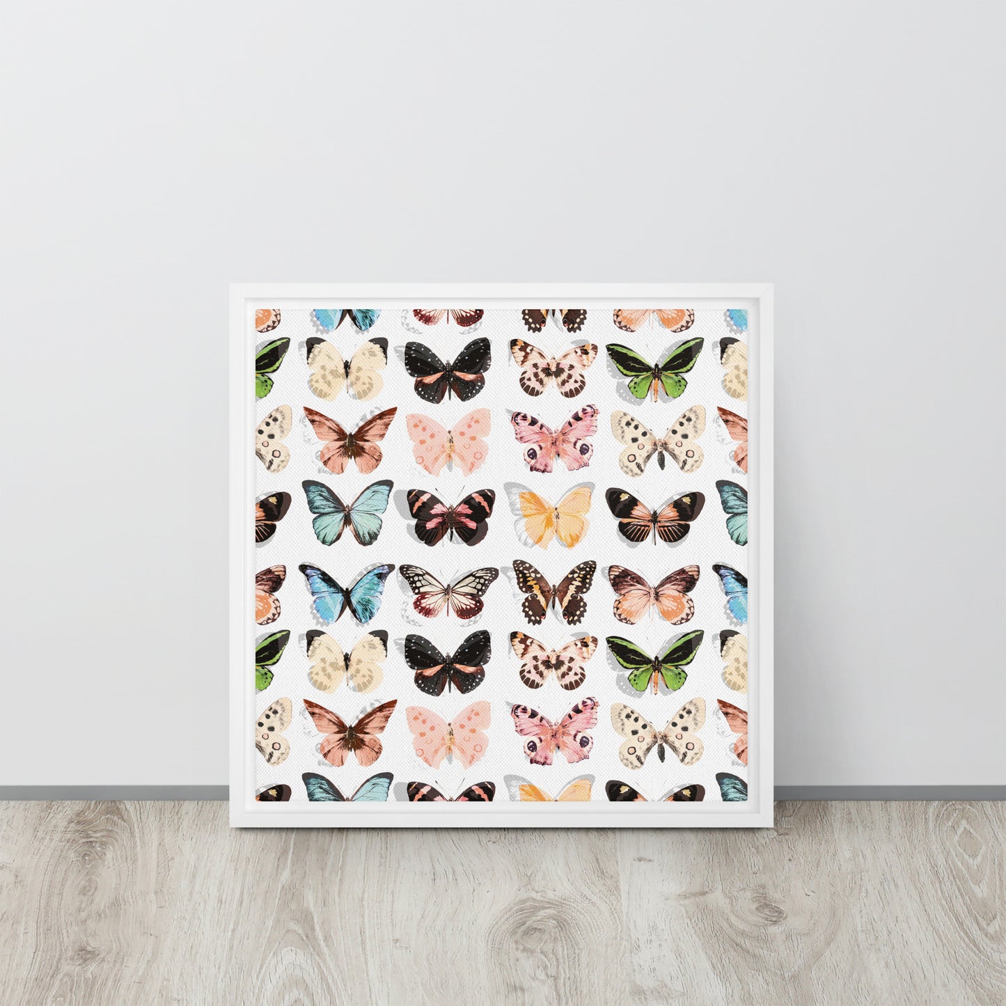 Butterfly. Framed canvas