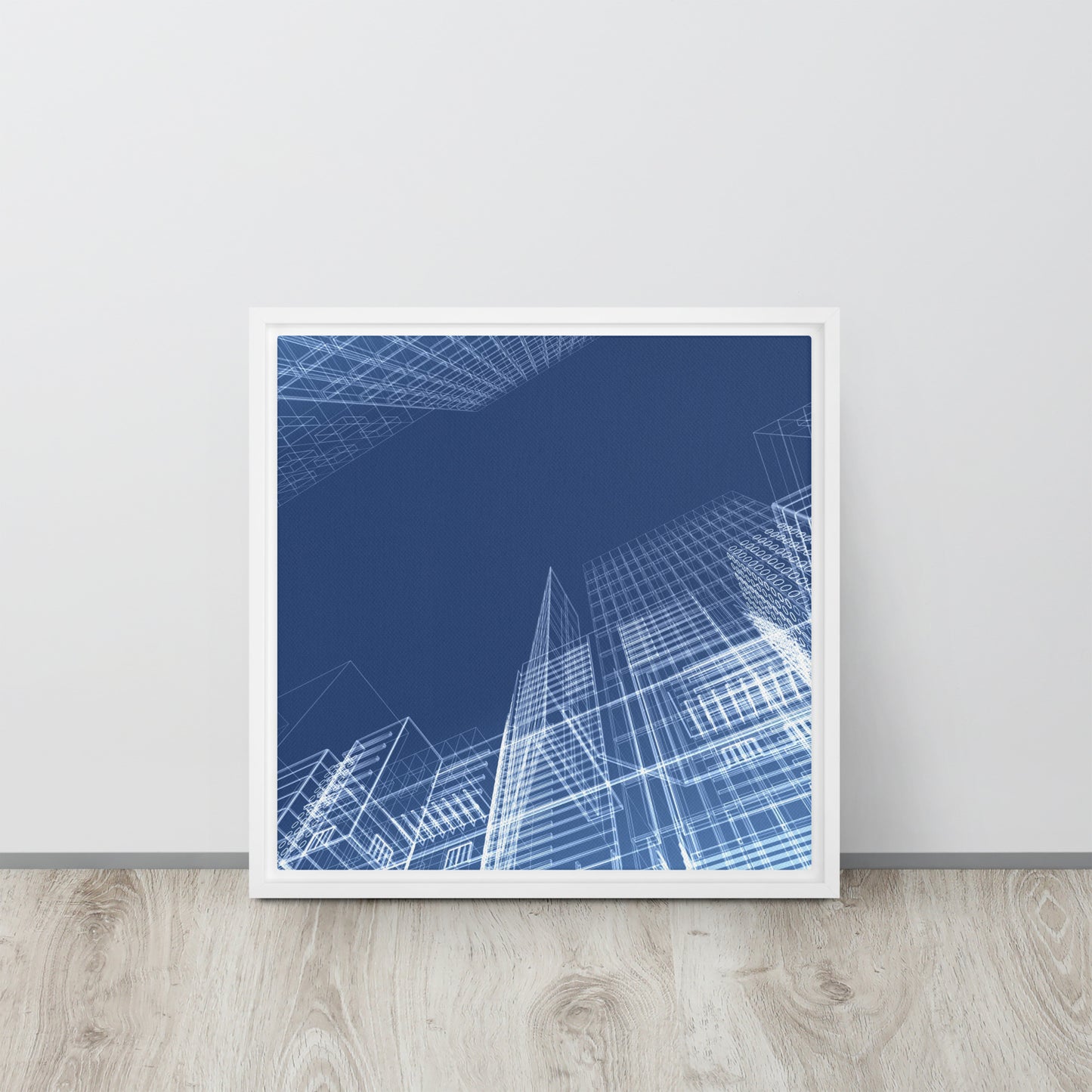 Architected. Framed canvas