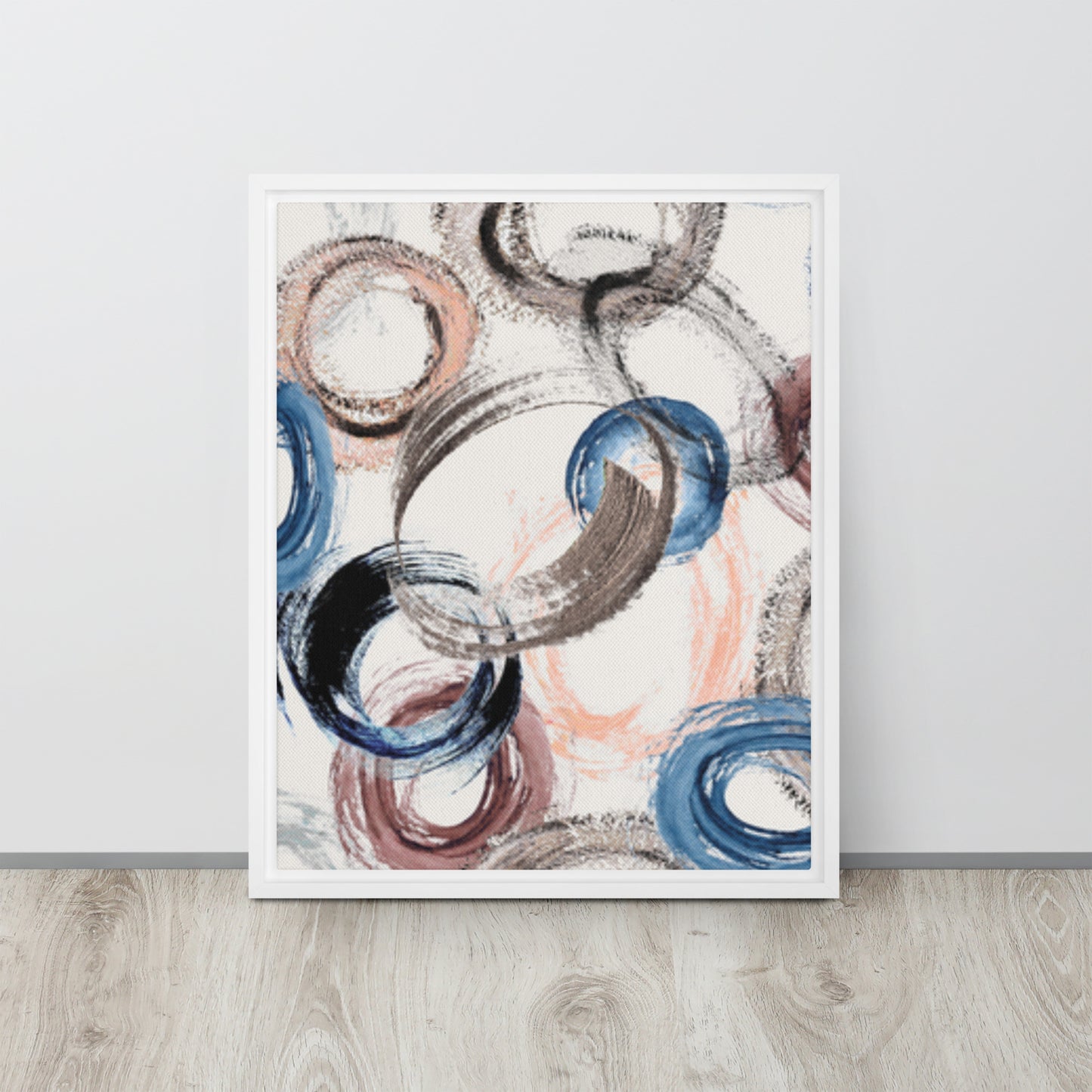 CIRCLES. Framed canvas