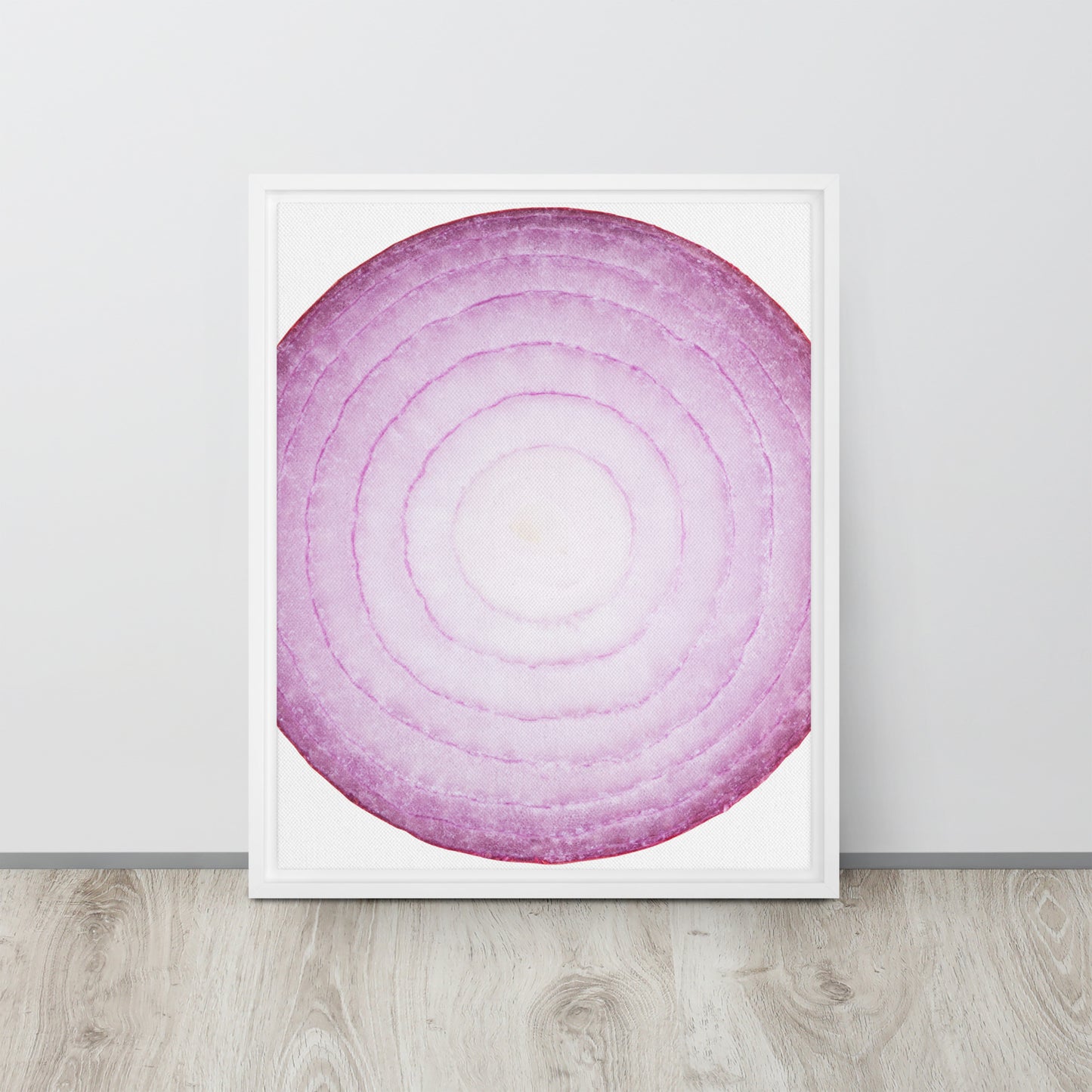 ONION. Framed canvas