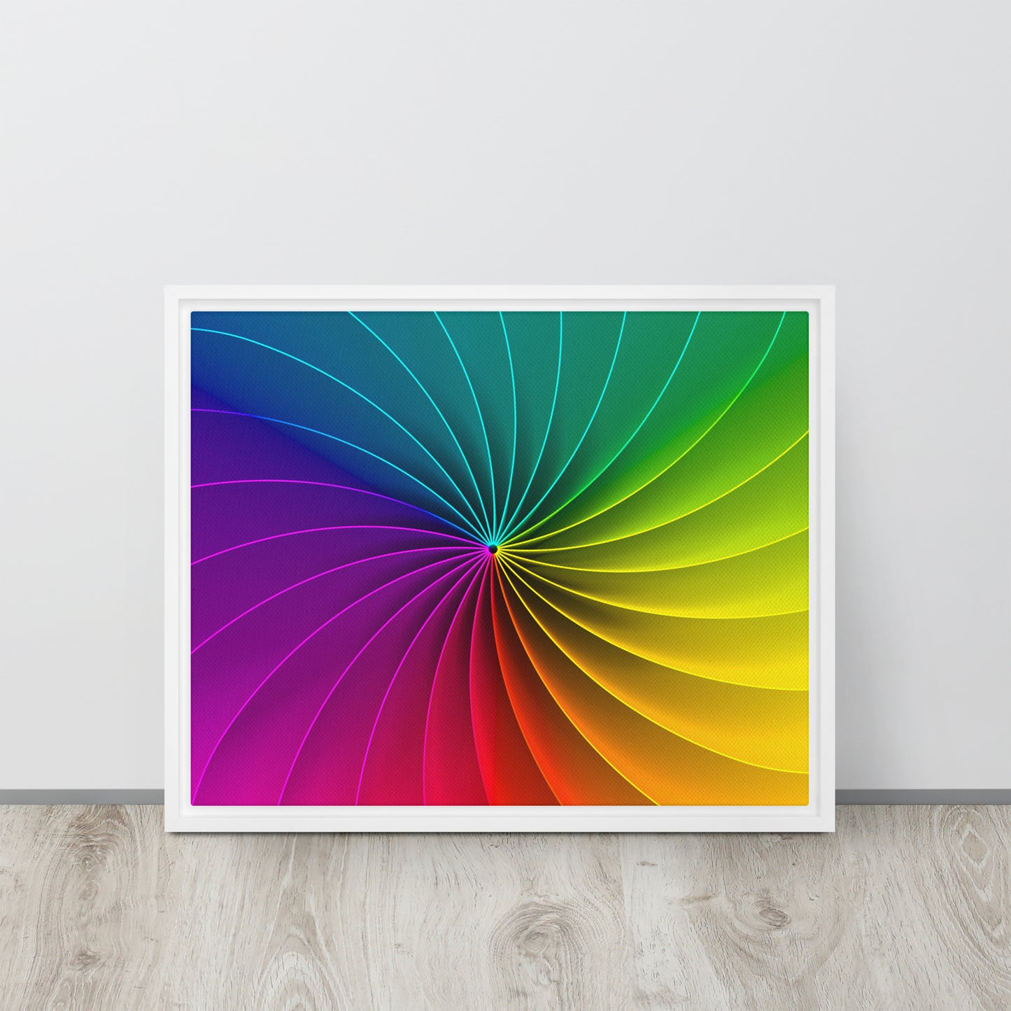 Colour Wheel. Framed canvas