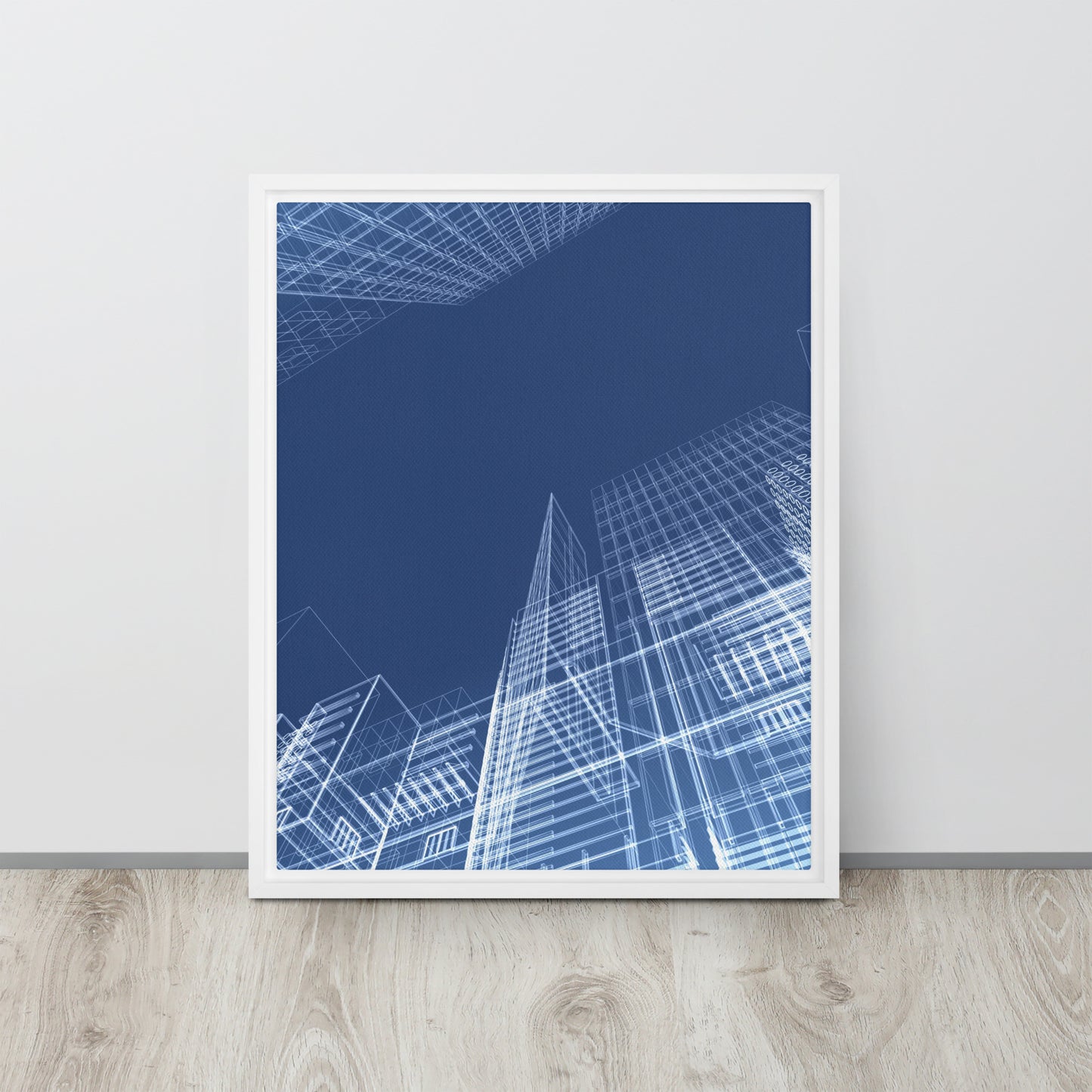 Architected. Framed canvas