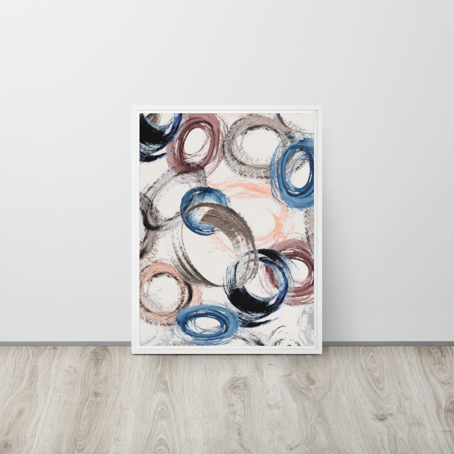 CIRCLES. Framed canvas