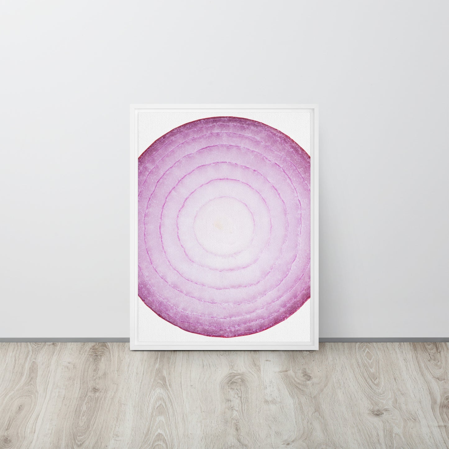 ONION. Framed canvas