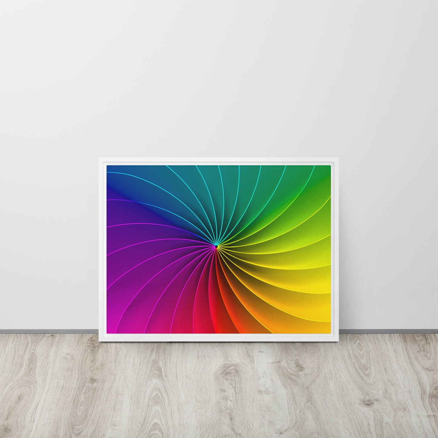 Colour Wheel. Framed canvas