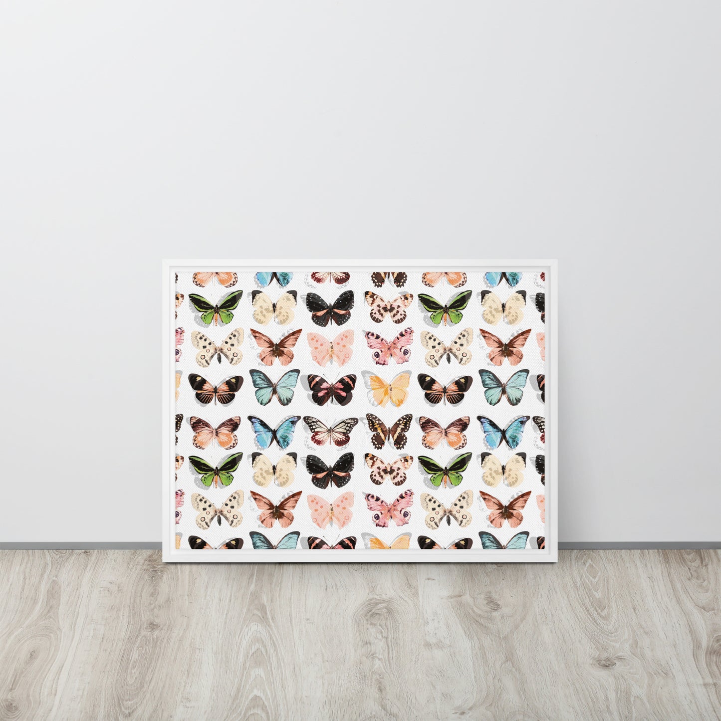 Butterfly. Framed canvas