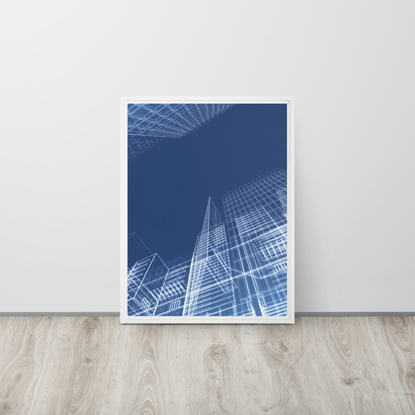 Architected. Framed canvas