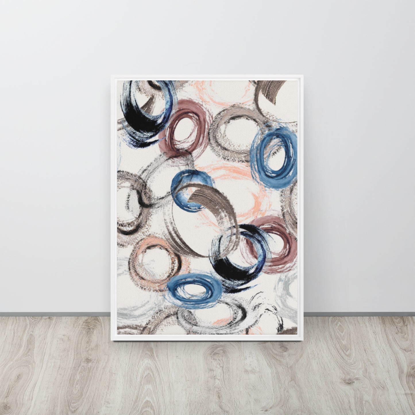 CIRCLES. Framed canvas