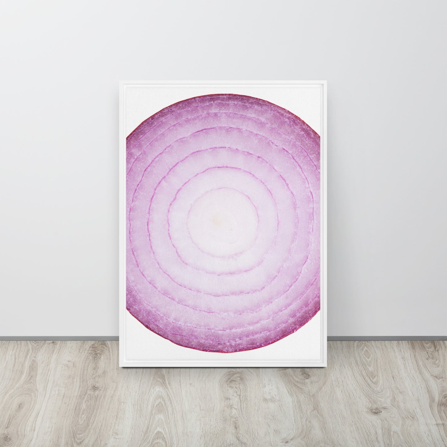 ONION. Framed canvas