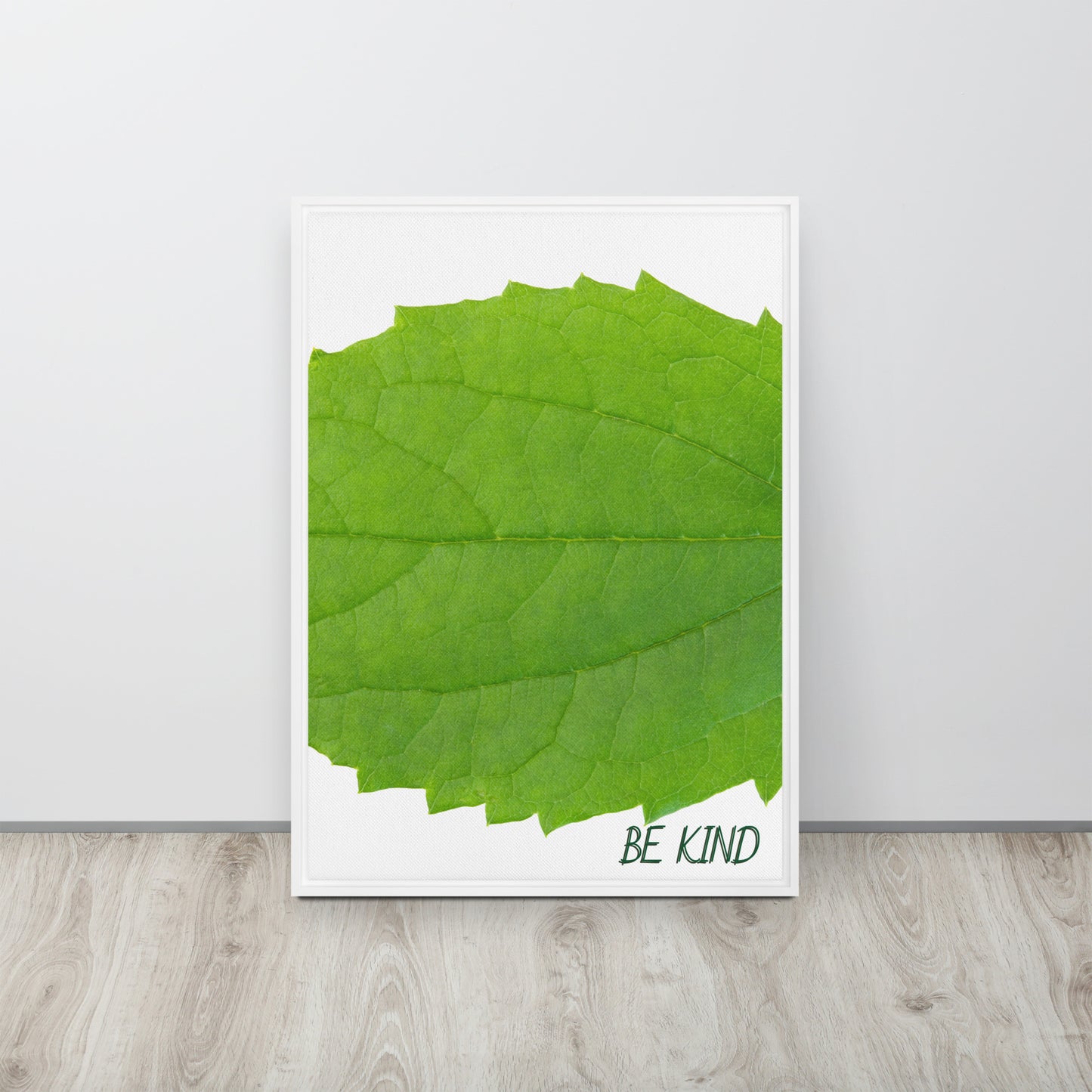 BE KIND. Framed canvas