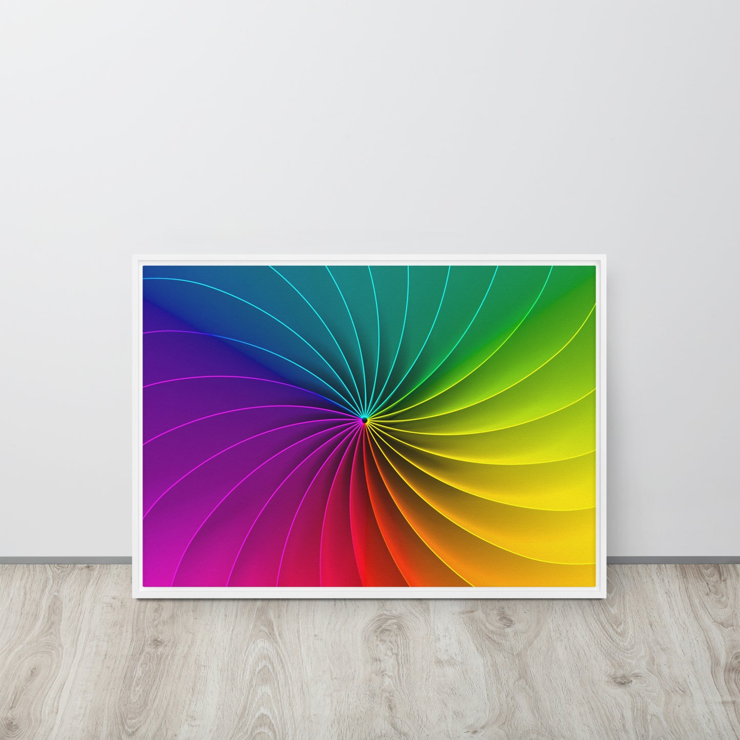 Colour Wheel. Framed canvas