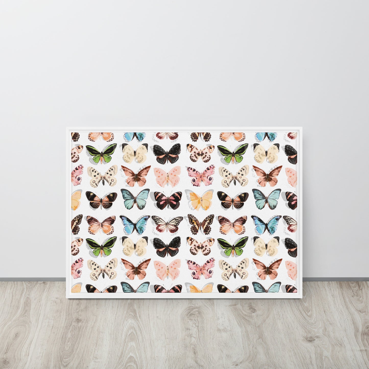 Butterfly. Framed canvas