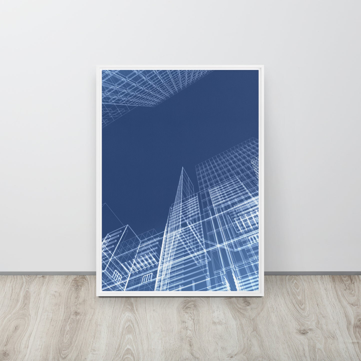 Architected. Framed canvas