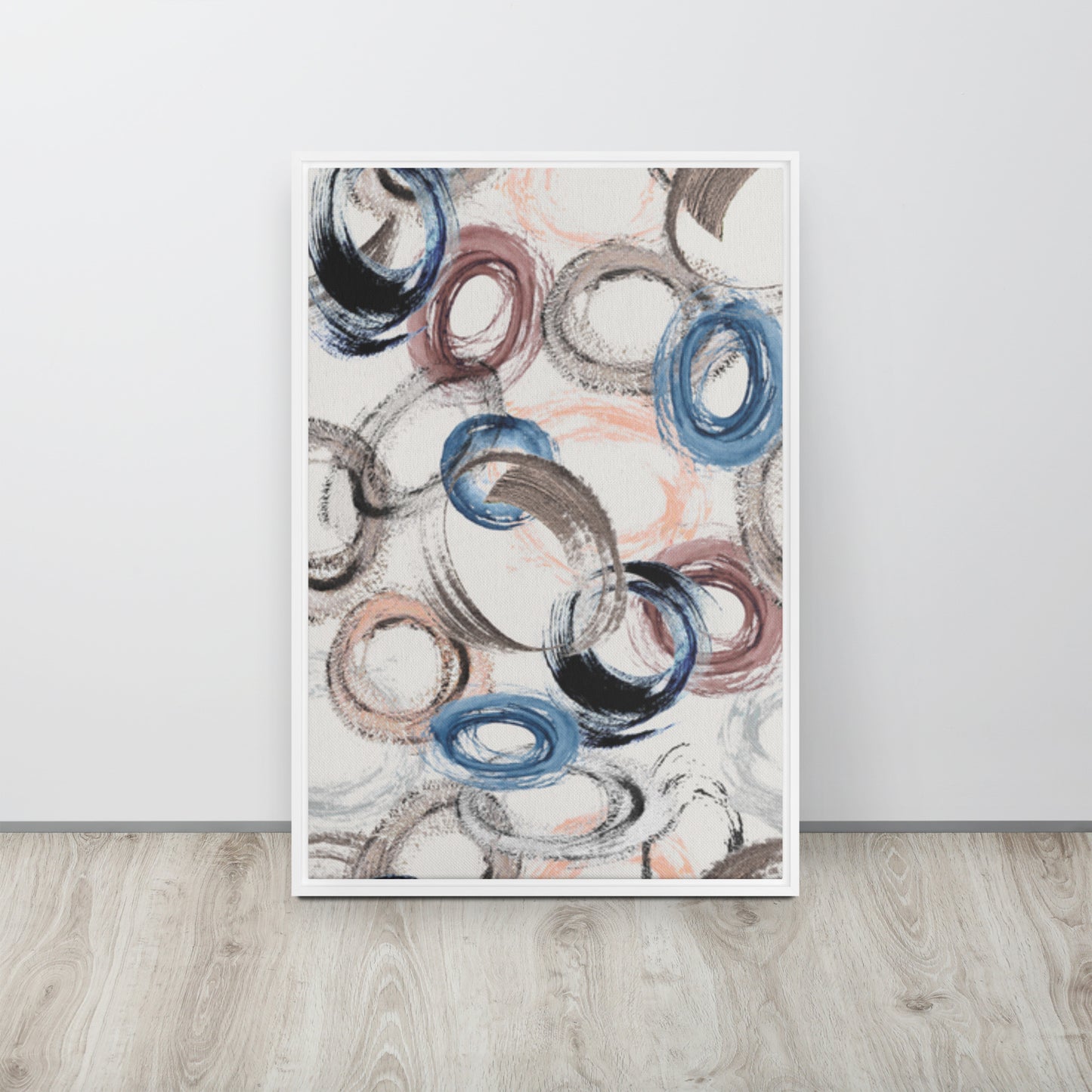 CIRCLES. Framed canvas