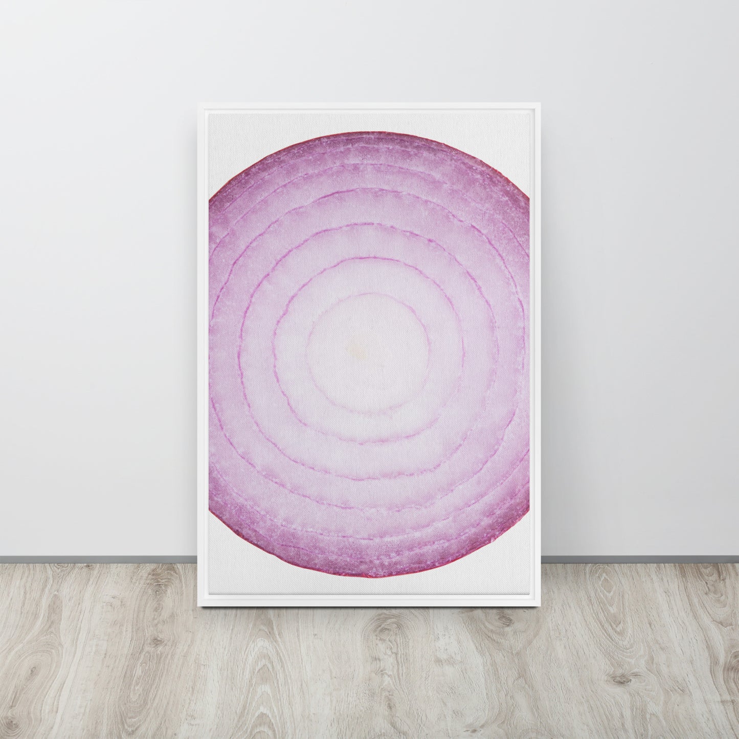 ONION. Framed canvas