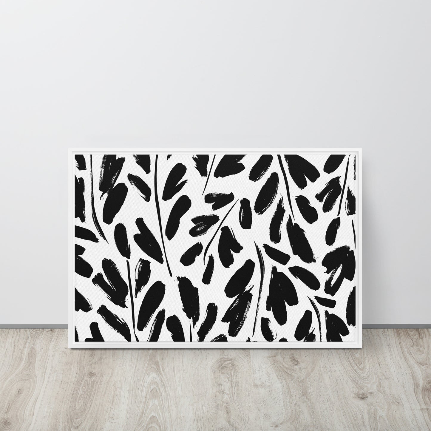 Black & White. Framed canvas