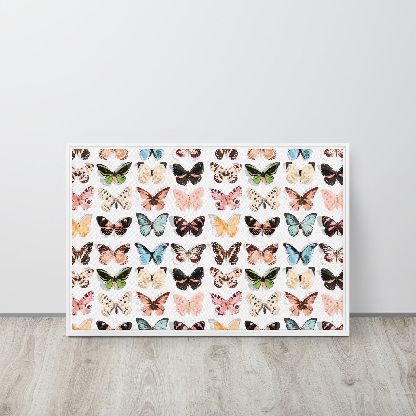 Butterfly. Framed canvas