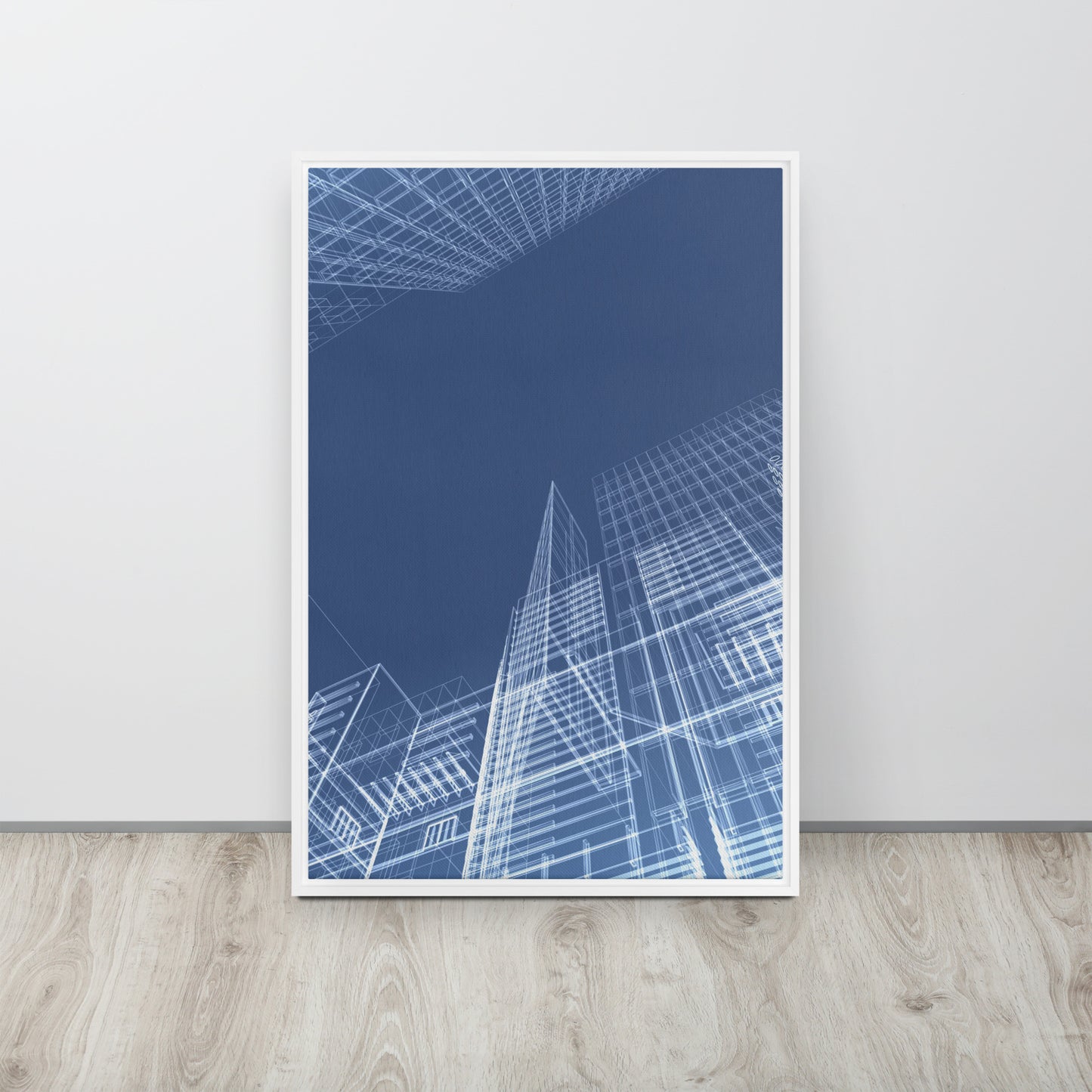 Architected. Framed canvas