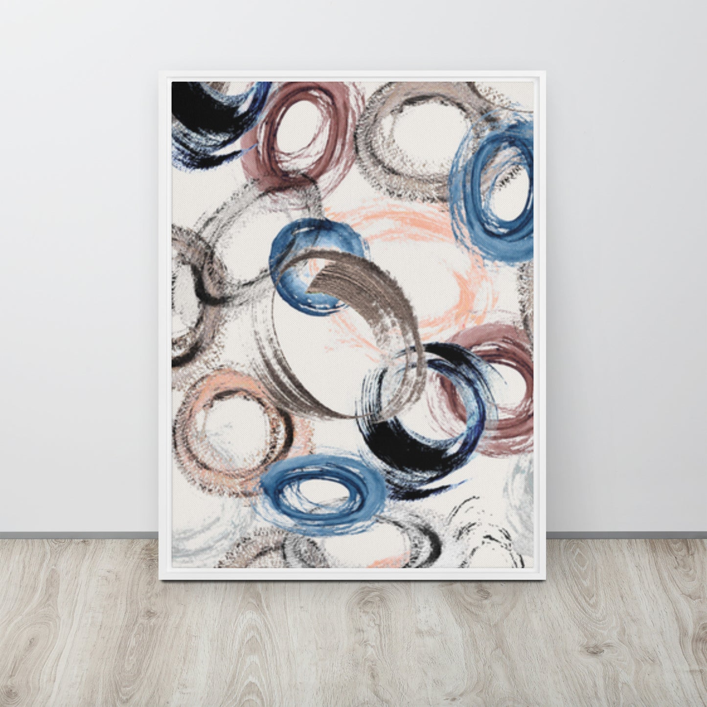 CIRCLES. Framed canvas