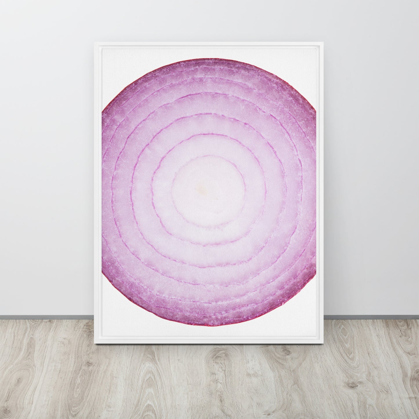 ONION. Framed canvas